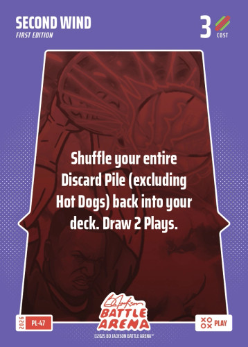 Bo Jackson Battle Arena Play Card - Griffey Set - Second Wind - PL-47 - Cost 3 - BOBA-PL-47