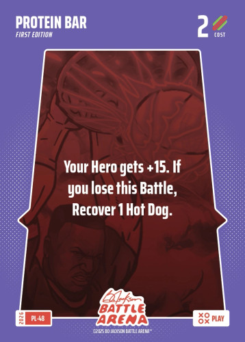 Bo Jackson Battle Arena Play Card - Griffey Set - Protein Bar - PL-48 - Cost 2 - BOBA-PL-48