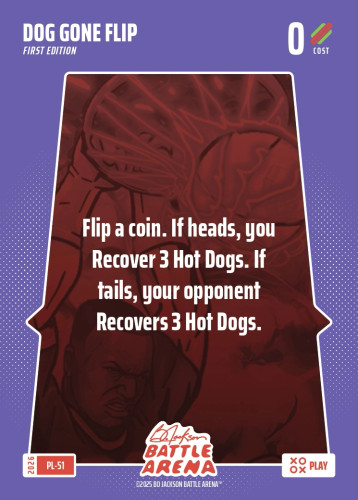 Bo Jackson Battle Arena Play Card - Griffey Set - Dog Gone Flip - PL-51 - Cost 0 - BOBA-PL-51