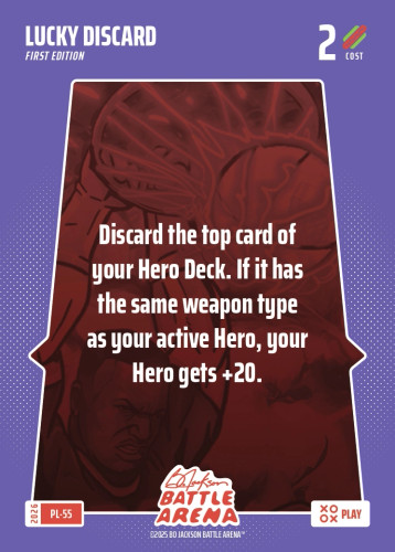 Bo Jackson Battle Arena Play Card - Griffey Set - Lucky Discard - PL-55 - Cost 2 - BOBA-PL-55