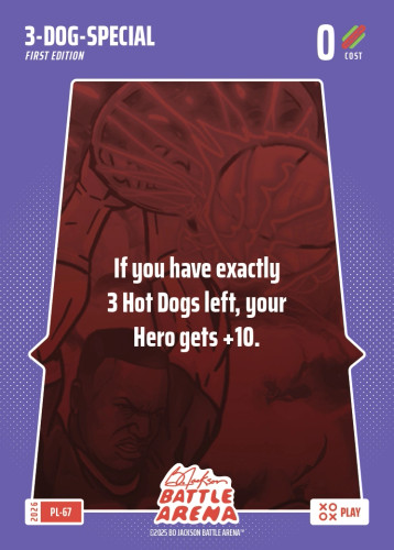 Bo Jackson Battle Arena Play Card - Griffey Set - 3-Dog-Special - PL-67 - Cost 0 - BOBA-PL-67