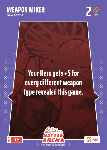 Bo Jackson Battle Arena Play Card - Griffey Set - Weapon Mixer - PL-74 - Cost 2 - BOBA-PL-74