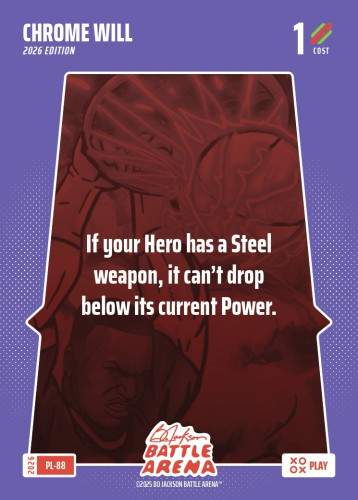 Bo Jackson Battle Arena Play Card - Griffey Set - Chrome Will - PL-88 - Cost 1 - BOBA-PL-88