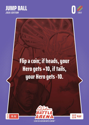 Bo Jackson Battle Arena Play Card - Griffey Set - Jump Ball - PL-92 - Cost 0 - BOBA-PL-92