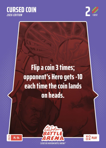 Bo Jackson Battle Arena Play Card - Griffey Set - Cursed Coin - PL-94 - Cost 2 - BOBA-PL-94