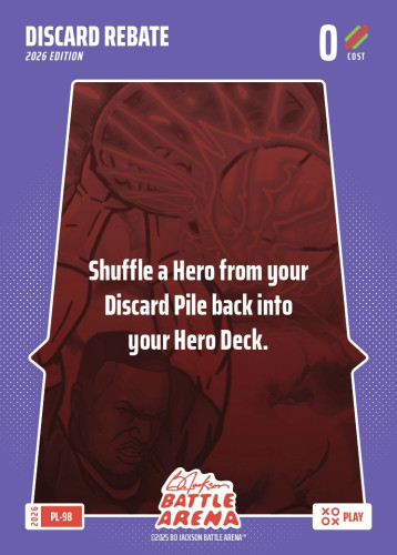 Bo Jackson Battle Arena Play Card - Griffey Set - Discard Rebate - PL-98 - Cost 0 - BOBA-PL-98