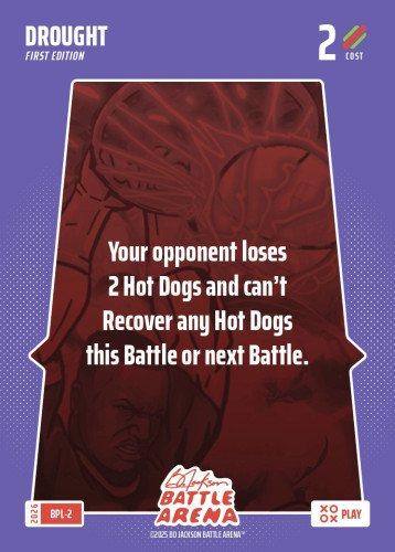 Bo Jackson Battle Arena Bonus Play Card - Griffey Set - Drought - BPL-2 - Cost 2 - BOBA-BPL-2