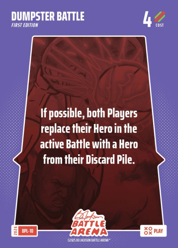 Bo Jackson Battle Arena Bonus Play Card - Griffey Set - Dumpster Battle - BPL-10 - Cost 4 - BOBA-BPL-10