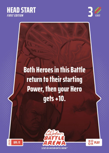 Bo Jackson Battle Arena Bonus Play Card - Griffey Set - Head Start - BPL-11 - Cost 3 - BOBA-BPL-11