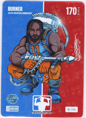 Bo Jackson Battle Arena - Burner - Jalen Brunson - Logofoil - Steel - 170 - Griffey Set - LOGO-530
