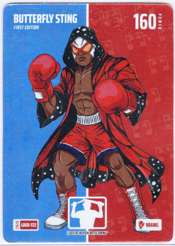 Bo Jackson Battle Arena - Butterfly Sting - Muhammed Ali - Logofoil - Brawl - 160 - Griffey Set - LOGO-722