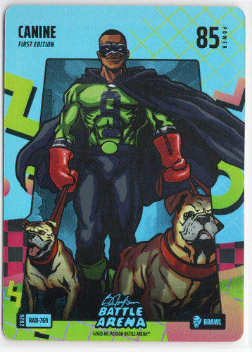 Bo Jackson Battle Arena - Canine - Kenneth Walker lll - 80's Rad Battlefoil - Brawl - 85 - Griffey Set - RAD-769