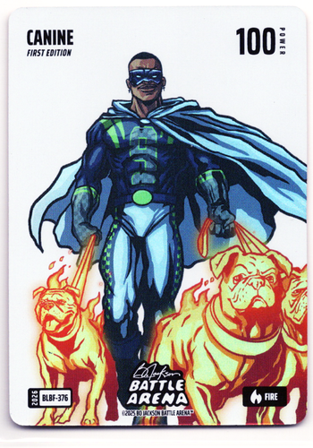 Bo Jackson Battle Arena - Canine - Kenneth Walker lll - Blizzard Battlefoil - Fire - 100 - Griffey Set - BLBF-376