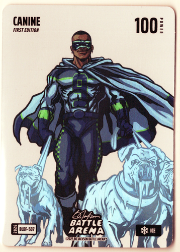 Bo Jackson Battle Arena - Canine - Kenneth Walker lll - Blizzard Battlefoil - Ice - 100 - Griffey Set - BLBF-507