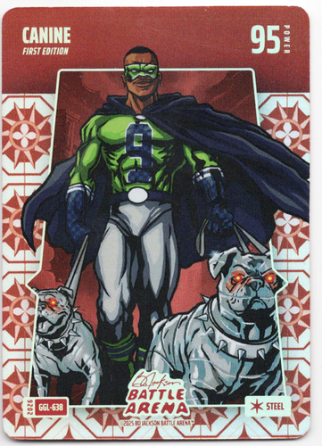 Bo Jackson Battle Arena - Canine - Kenneth Walker lll - Great Grandma Linoleum Battlefoil - Steel - 95 - Griffey Set - GGL-638