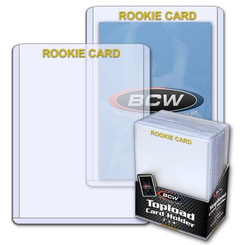3x4 Topload Card Holder - Rookie Imprinted - Gold - 1-TLCH-RG