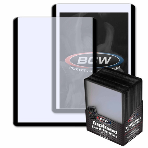 3x4 Topload Card Holder - Black Border - 1-TLCH-BK