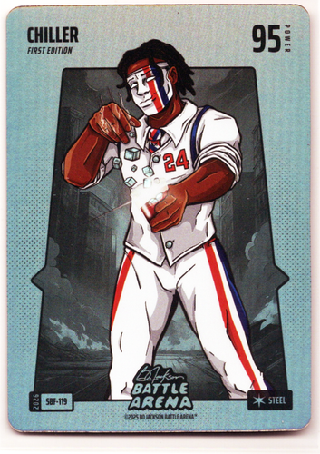 Bo Jackson Battle Arena - Chiller - Cam Thomas - Silver Battlefoil - Steel - 95 - Griffey Set - SBF-119