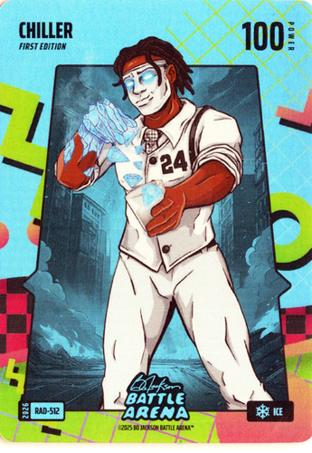 Bo Jackson Battle Arena - Chiller - Cam Thomas - 80's Rad Battlefoil - Ice - 100 - Griffey Set - RAD-512