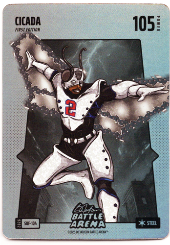 Bo Jackson Battle Arena - Cicada - Cade Cunningham - Silver Battlefoil - Steel - 105 - Griffey Set - SBF-104