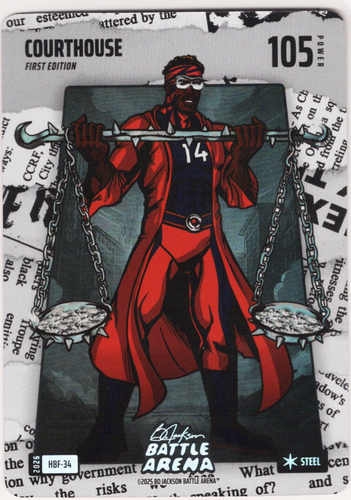 Bo Jackson Battle Arena - Courthouse - Courtland Sutton - Headlines Battlefoil - Steel - 105 - Griffey Set - HBF-34