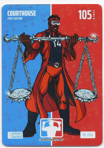 Bo Jackson Battle Arena - Courthouse - Courtland Sutton - Logofoil - Steel - 105 - Griffey Set - LOGO-629