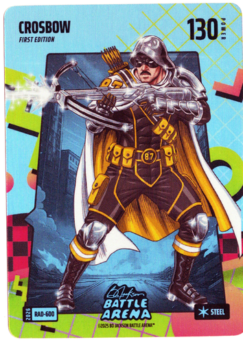 Bo Jackson Battle Arena - Crosbow - Sidney Crosby - 80's Rad Battlefoil - Steel - 130 - Griffey Set - RAD-600