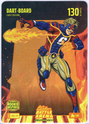 Bo Jackson Battle Arena - Dart-Board - Jaxson Dart - Grillin' Battlefoil - Fire - 130 - Griffey Set - GRILL-81