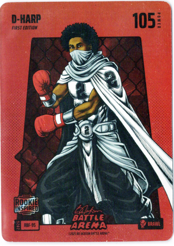 Bo Jackson Battle Arena - D-Harp - Dylan Harper - Red Battlefoil - Brawl - 105 - Griffey Set - RBF-95