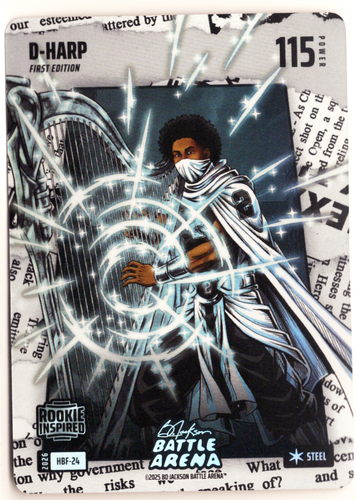 Bo Jackson Battle Arena - D-Harp - Dylan Harper - Headlines Battlefoil - Steel - 115 - Griffey Set - HBF-24