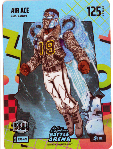 Bo Jackson Battle Arena - Air Ace - Ace Bailey - 80's Rad Battlefoil - Ice - 125 - Griffey Set - RAD-478