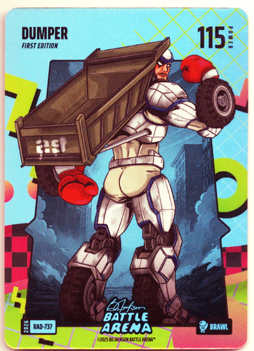 Bo Jackson Battle Arena - Dumper - Cal Raleigh - 80's Rad Battlefoil - Brawl - 115 - Griffey Set - RAD-737