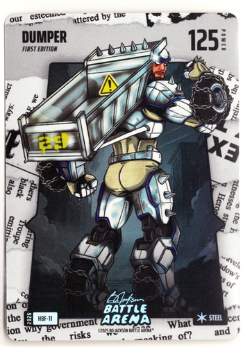 Bo Jackson Battle Arena - Dumper - Cal Raleigh - Headlines Battlefoil - Steel - 125 - Griffey Set - HBF-11