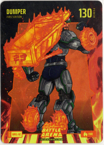 Bo Jackson Battle Arena - Dumper - Cal Raleigh - Grillin' Battlefoil - Fire - 130 - Griffey Set - GRILL-82