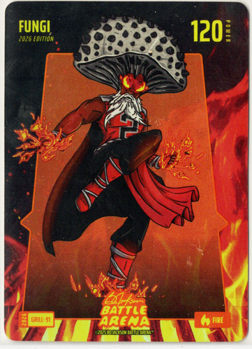 Bo Jackson Battle Arena - Fungi - Kawhi Leonard - Grillin' Battlefoil - Fire - 120 - Griffey Set - GRILL-91