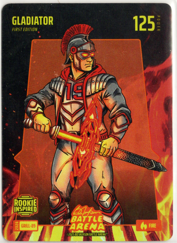 Bo Jackson Battle Arena - Gladiator - Roman Anthony - Grillin' Battlefoil - Fire - 125 - Griffey Set - GRILL-89