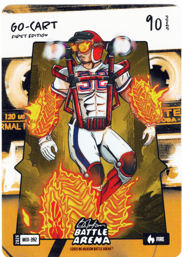 Bo Jackson Battle Arena - Go-Cart - Evan Carter - Mixtape Battlefoil - Fire - 90 - Griffey Set - MIX-392