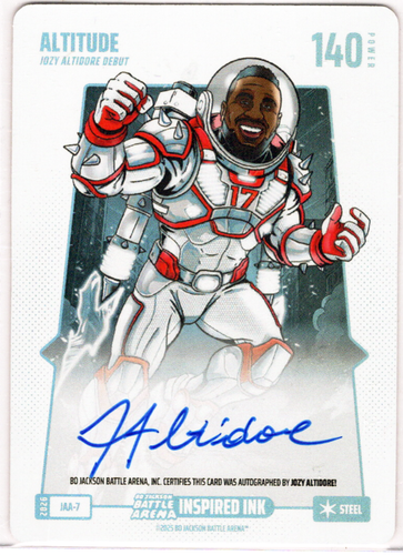 Bo Jackson Battle Arena - Altitude - Jozy Altidore - Inspired Ink Battlefoil - Steel - 140 - Griffey Set - JAA-7