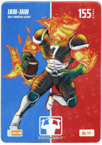 Bo Jackson Battle Arena - JAW-JAW - Ron Jaworski - Logofoil - Fire - 155 - Griffey Set - LOGO-300
