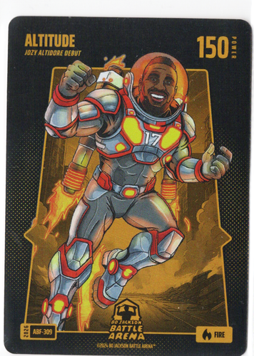 Bo Jackson Battle Arena - Altitude - Jozy Altidore - Alpha Battlefoil - Fire - 150 - Griffey Set - ABF-309