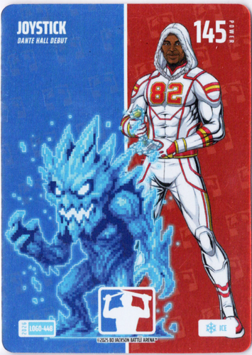 Bo Jackson Battle Arena - Joystick - Dante Hall - Logofoil - Ice - 145 - Griffey Set - LOGO-448