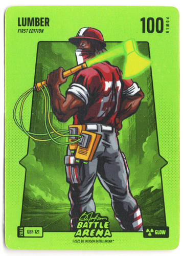Bo Jackson Battle Arena - Lumber - James Wood - Green Battlefoil - Glow - 100 - Griffey Set - GBF-121