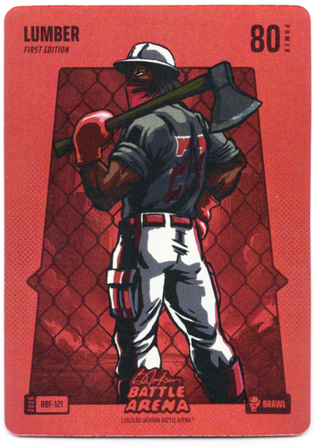 Bo Jackson Battle Arena - Lumber - James Wood - Red Battlefoil - Brawl - 80 - Griffey Set - RBF-121