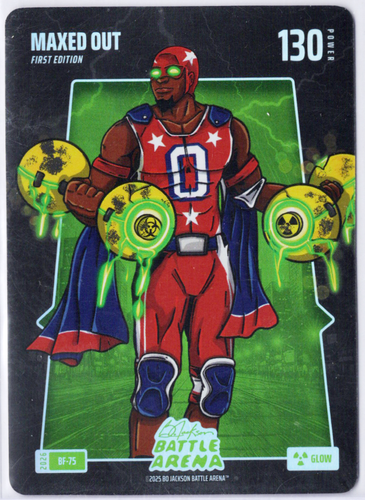 Bo Jackson Battle Arena - Maxed Out - Tyrese Maxey - Battlefoils - Glow - 130 - Griffey Set - BF-75