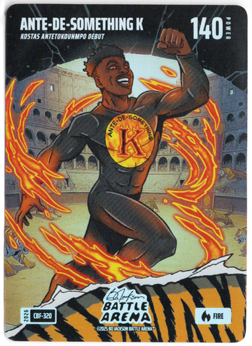 Bo Jackson Battle Arena - Ante-de something K - Kostas Antetokounmpo - Colosseum Battlefoil - Fire - 140 - Griffey Set - CBF-320