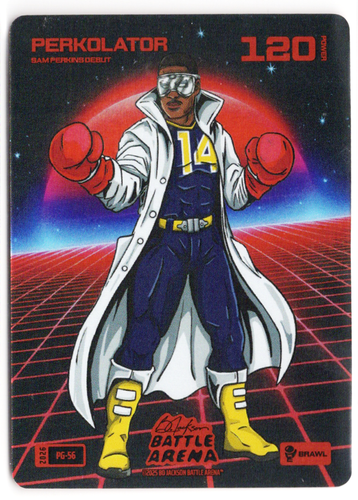 Bo Jackson Battle Arena - Perkolator - Sam Perkins - Power Glove Battlefoil - Brawl - 120 - Griffey Set - PG-56