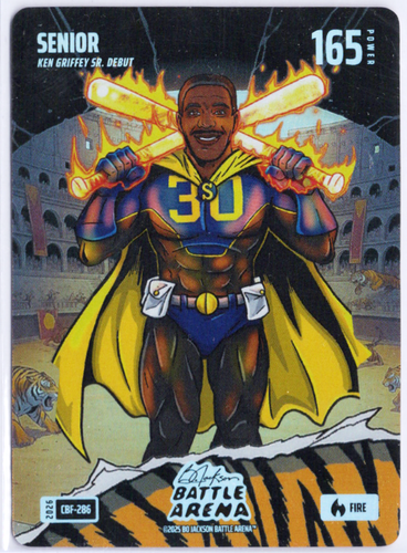 Bo Jackson Battle Arena - Senior - Ken Griffey Sr. - Colosseum Battlefoil - Fire - 165 - Griffey Set - CBF-286