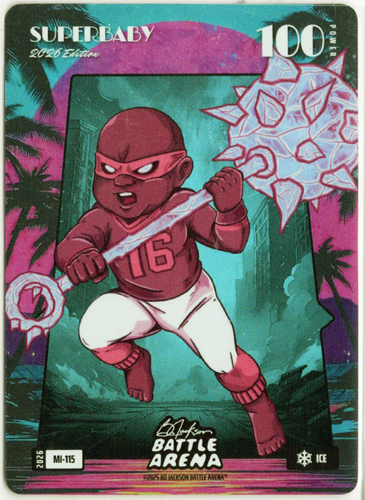 Bo Jackson Battle Arena - Superbaby - Rafael Devers - Miami Ice Battlefoil - Ice - 100 - Griffey Set - MI-115