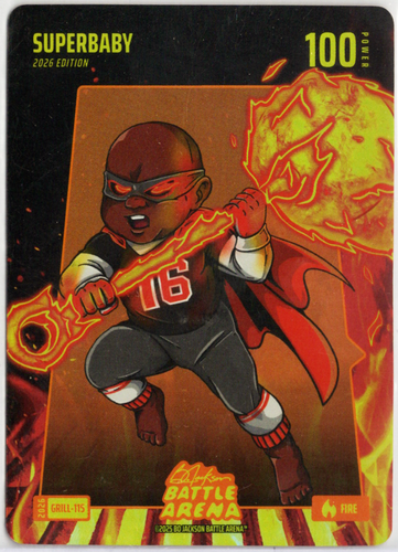 Bo Jackson Battle Arena - Superbaby - Rafael Devers - Grillin' Battlefoil - Fire - 100 - Griffey Set - GRILL-115