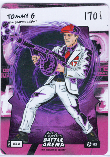 Bo Jackson Battle Arena - Tommy G - Tom Glavine - Mixtape Battlefoil - Hex - 170 - Griffey Set - MIX-44